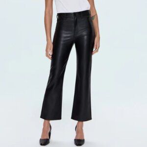 Zara Black Faux Leather Pants